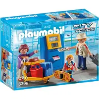 Playmobil 5399 Famille de vacanciers et borne d'enregistrement