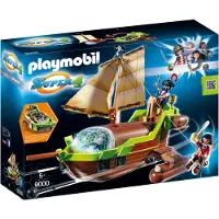 Playmobil Super4 9000 Bateau pirate Caméléon avec Ruby