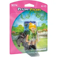 Playmobil 9074 - Gardienne d'animaux avec bébé gorille