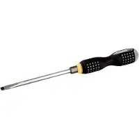 Bahco Ergo Double Hex Nut Flathead Screwdriver With Rubber Grip 1.6 Mmx10 Mmx175 Mm Handle Argenté
