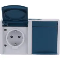 Busch-Jaeger Busch Jaeger 20/2 EBW-53 Steckdose CEE 7/3 Blau - Weiß (2084-0-0720)