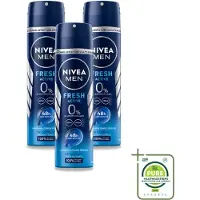 Nivea 3 sprays déodorants MEN Fresh Active - 150 ml - Lot de 3