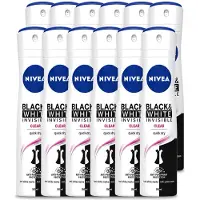 Nivea 12 sprays déodorants Invisible Black & White - 150 ml - Pack économique - 12 pièces