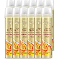 Unilever 12 flacons de shampoing sec Andrélon Zomerblond pour cheveux blonds - 245 ml - Pack économique - 12 pièces