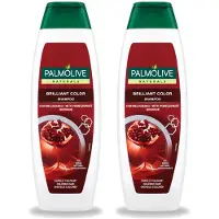 Palmolive 2 flacons de shampooing Naturals Brilliant Color, pour cheveux colorés, 350 ml - Pack avantage - 2 pièces