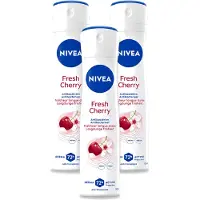 Nivea 3 déodorants anti-transpirants Fresh Cherry, 150 ml - Pack avantage - 3 pièces