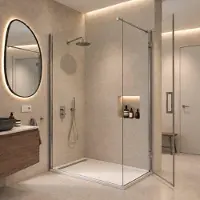 FortiFura Galeria Cabine de douche - 70x160x200 - Profil verre de sécurité - anticalcaire - chrome SW1122473/SW797918/SW797904