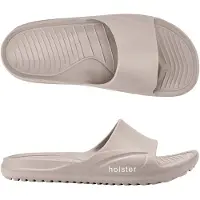 Original Brands Holster, Pointbreak : Sandales veganes à brides – Légères, en EVA – Semelle intérieure testée podologiquement – Modèle pour femmes, couleur marron, taille 39