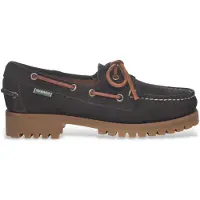 Sebago pour femme. 75125EW Mocassins en cuir Ranger marron (40), Plat, 1 à 3 cm, Lacets, Casuel, Classique