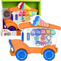 Leantoys Lean Pädagogisches Elektrisches Klavier Für Kleinkinder Eisdiele Orange