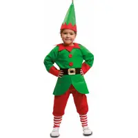 MOM Elf Kids Costume Rouge 5-6 Years Enfants