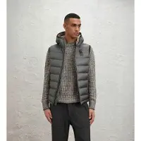 Blauer pour homme. 26WBLUX03046 Gilet Arden gris (M), Casuel, Polyamide