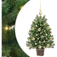 vidaXL Arbre de Noël artificiel avec 150 LEDs Vert 75 cm PE et PVC