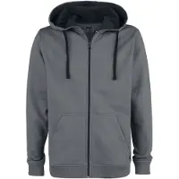 Black premium by emp Sweat-shirt zippé à capuche de - Mask Of Sanity - L - 5XL - pour Homme - gris - Taille 4XL