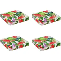 vidaXL Coussins De Siège 4 Pièces Vught 4 Pcs 100 % Polyester