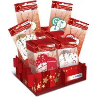 Herma Weihnachts-Geschenkanhänger, Thekendisplay Anhänger aus Karton, beidseitig bedruckt, beglimme