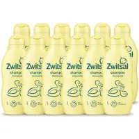 Zwitsal 12 flacons de shampooing pour bébé - Doux et nourrissant - 200 ml - Pack économique - 12 pièces