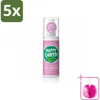 Happy Earth 5 sprays déodorants naturels - Lavande et Ylang-Ylang - 100 ml - Lot de 5