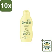 Zwitsal 10 flacons de shampooing pour bébé - Doux et nourrissant - 200 ml - Lot de 10