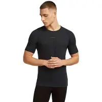 Icebreaker Merino Blend 125 Zoneknit Crewe Short Sleeve Base Layer Noir M Homme