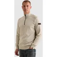 PME Legend Pull-over 'Pullover in 100% cotton with half-zip' beige