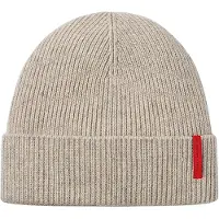 The Mountain Studio Cashmere Mix Rib Beanie Beige