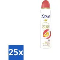Dove Déodorant Spray - Pêche & Fleur Blanche - 150 ml - Pack avantage - 25 pièces