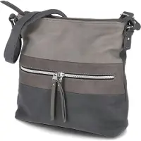 Tom Tailor Sac à bandoulière 'Ellen' beige / gris