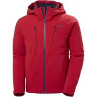 Helly Hansen - Veste de ski imperméable, respirante et isolante en Primaloft&reg; - Alpha 4.0 Jacket Red - Taille S - Rouge