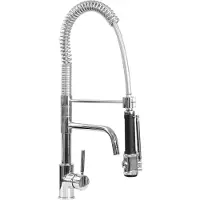 Saro Douchette monotrou pour pré-évier noire avec robinet VALENTINA