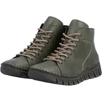 Rieker Botteau pour femme , semelle profilée, couture décorative, couleur unie, modèle 57501, taille : 39 EU, couleur : vert