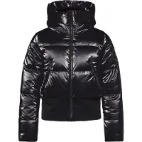 Goldbergh - Veste de ski isolante en duvet naturel - Bombardino Ski Jacket W Black - Taille 36 FR - Noir