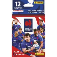 Panini Carte à collectionner Rugby EDF Blister 12 avec 1 Pochettes