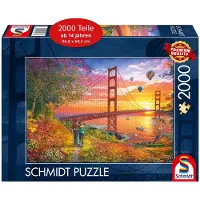 Schmidt Puzzle "Walk to the Golden Gate Bridge" 2000 Teile