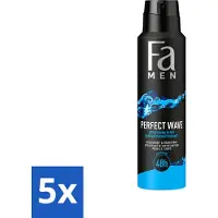 Fa Pflege Fa Men – Perfect Wave – Déodorant en spray – Parfum rafraîchissant – 150 ml - Lot économique - 5 pièces