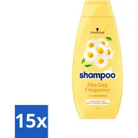 Schwarzkopf 15 flacons de shampooing "Chaque Jour" à la camomille - 400 ml - Pack économique - 15 pièces