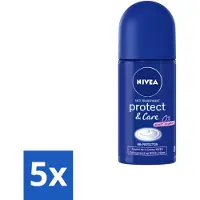 Nivea - Protect & Care - Déodorant - Roll-On - 50 ml - Vorteilspack - 5 Stücke