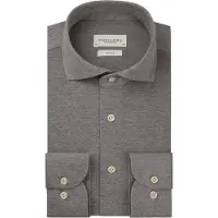 Profuomo Slim Fit Chemise gris, Unicolore