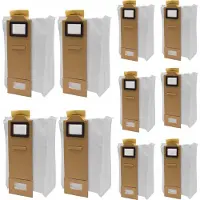 AreoSe 10 x sacs à poussière Compatible avec Roborock S7 S70 S75 Pièces de rechange Accessoires pour aspirateur