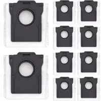 Vakuum Pflege 10 x sacs à poussière Compatibles avec Dreame X30, X40, X40 Ultra Pièces de rechange Accessoires pour aspirateurs