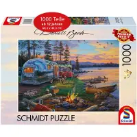 Schmidt Spiele Darrell Bush : Campingidyll am See, Puzzle (1000 Teile) - Spiele 58533 - (Puzzle / sans indication de pièces)