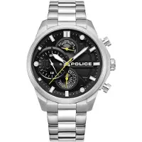 Police Montre à affichage analogique noir