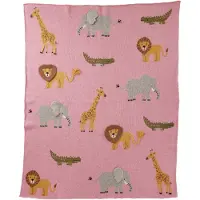 Rice 3d Details Blanket Rose Enfants
