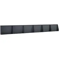 vidaXL Muret de soutènement, 6 pièces, 60 x 12 x 30 cm, acier, anthracite