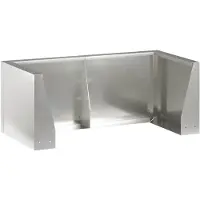 vidaXL Muret de soutènement, 4 pièces, 100 x 100 x 30 cm, acier inoxydable, argenté