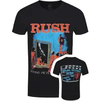 Rush T-Shirt Moving Pictures 1981 Tour Homme Noir - Taille XXL