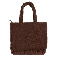 Selencia Zaya - Sac fourre-tout - Sac pour ordinateur portable "Teddy" 16 pouces - Marron chocolat