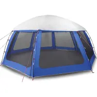 vidaXL Tente de piscine avec toit amovible parois en filet bleu azur 612x612cm