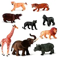 Miniland Figurines d'animaux de la jungle 9 unités Multicolore One Size