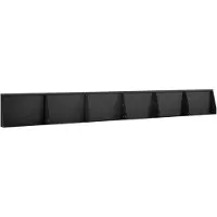 vidaXL Muret de soutènement, 6 pièces, 60 x 12 x 40 cm, acier, noir